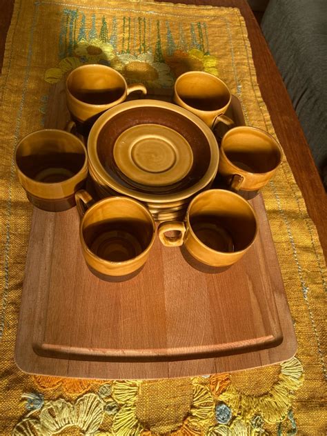 Retro Sex Kaffekoppar Med Fat K P P Tradera