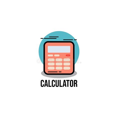 Creative Calculator Logo Design Vector Art Logo Stock Vector