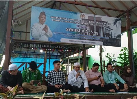 Anggota Dewan H Syahrudin Sosialisasikan Perda Kepemudaan