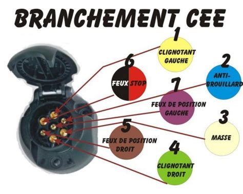 SOCLE FEMELLE METAL 7 PLOTS PRISE REMORQUE