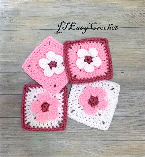 Ravelry Cherry Blossom Granny Square Pattern By Jtcreations