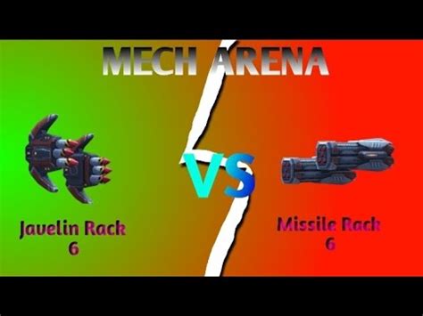 Mech Arena Hyper Vs Between Javelin Rack And Missile Rack Youtube