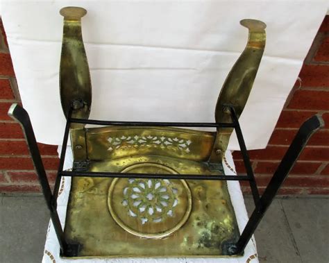 Antique English Victorian Brass And Steel Footman Applecross Antiques