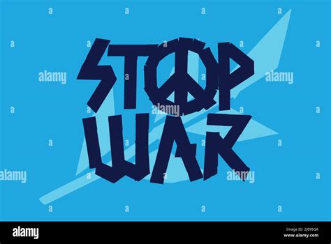 Stop War Editable Vector Artwork Cut Out Design With Peace Sign Anti