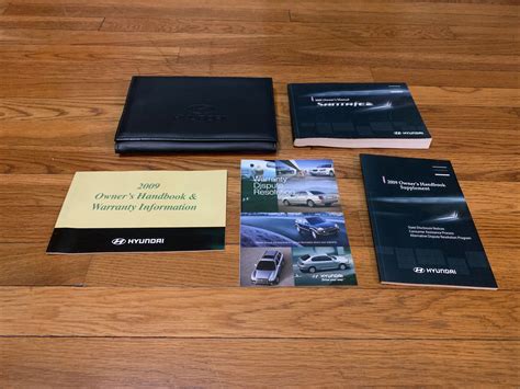 Hyundai Santa Fe Owners Manual With Case Oem Free Shipping Ebay