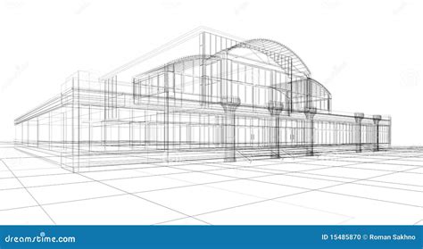 Sketch Of Office Building Stock Photo - Image: 15485870