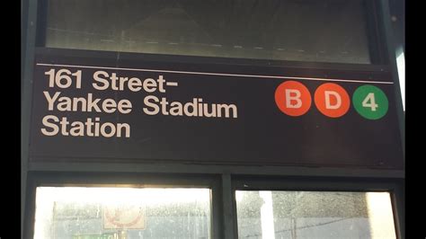 Mta New York City Subway R68 A And R142 B D 4 Trains 161st Street Yankee Stadium Youtube