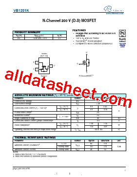 VB1201K Datasheet PDF VBsemi Electronics Co Ltd