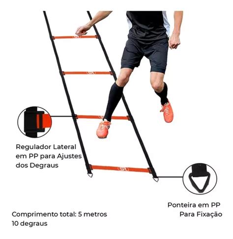 Escada De Agilidade Ajust Vel Circuito Treinamento Funcional Mercadolivre