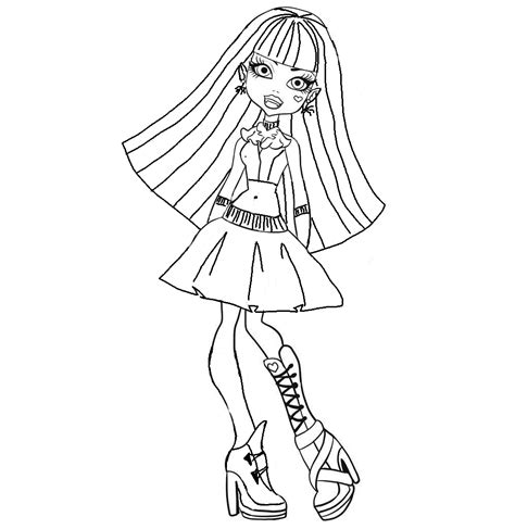 Dibujos Monster High Para Colorear Draculaura Imagui