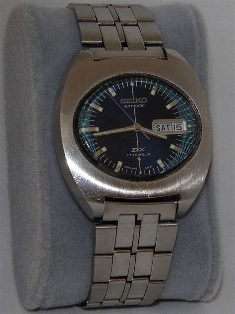 Vintage Seiko Men S Dx Jewels Automatic Day Date Wrist Watch