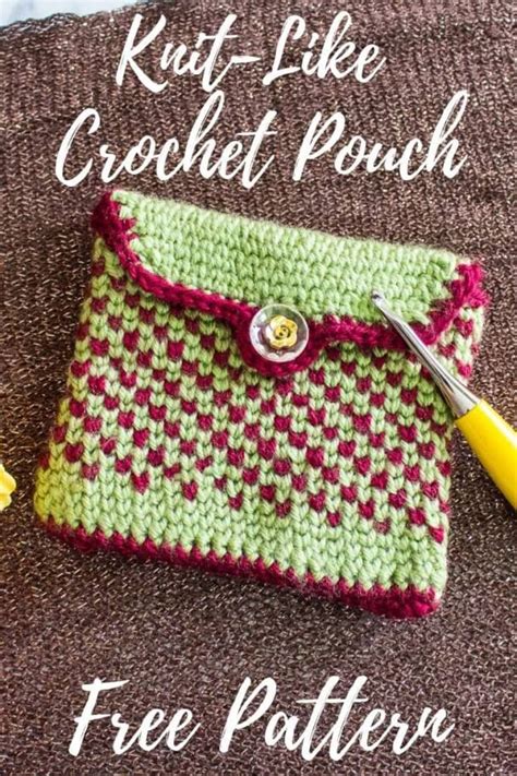 Knit Like Crochet Pouch Free Pattern Crochet Pouch Pouch Pattern Crochet Handbags