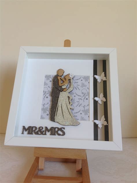 Created By Taz Locke Decorus Locket Box Frame Art Wedding Shadow