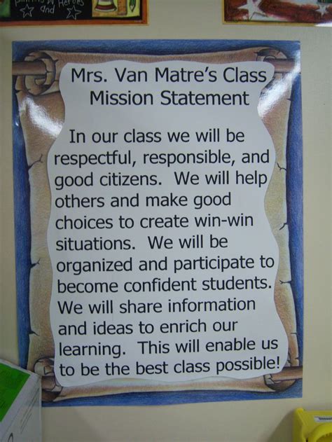 Best Classroom Mission Statements Images On Pinterest Classroom