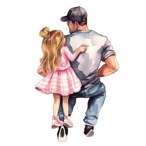 Clipart Dad And Daughter