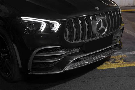 Front Bumper Splitter Carbon For Mercedes Benz GLE Coupe C167 AMG Line