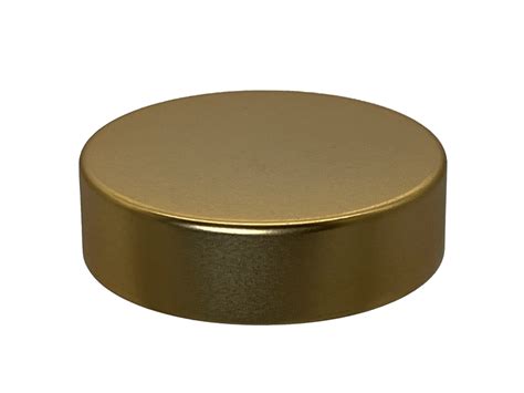 18 400 Metal Overshell Matte Gold Continuous Thread Cap Pressure