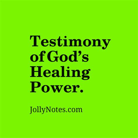 Testimony Of Gods Healing Power A Powerful Personal Testimony Of God