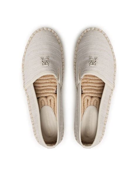 Tommy Hilfiger Espadrilles Th Woven Espadrille Fw Fw Beige Modivo De