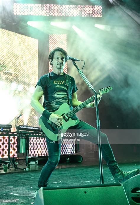 Joe Duplantier Of Gojira Performs At Concord Pavilion On April 20