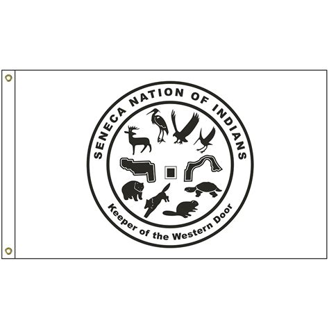 NAT-5×8-SENECA 5′ x 8′ Seneca Nation Tribe Flag With Heading And ...