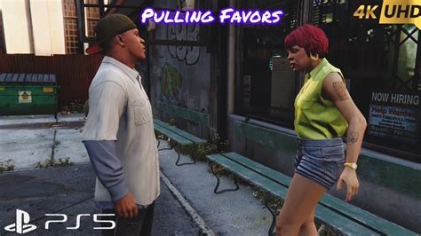 Gta V Mission 5 Pulling Favors Ps5 4k Franklin And Tonya Strangers And Freaks Youtube