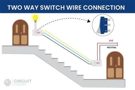 How To Connect A 2 Way Switch With Circuit Diagram