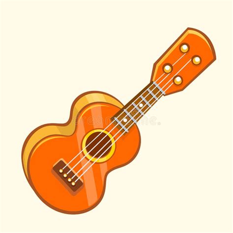 Acoustic Guitar Cartoon Clip Art Stock Vector Illustration Of Graphic