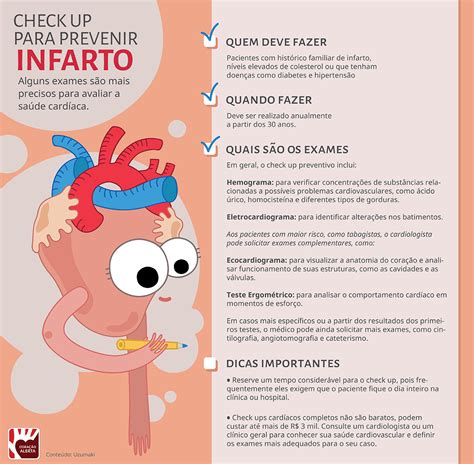 Check up para prevenir infarto Coração Alerta