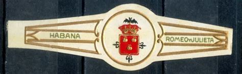 OLD CIGAR BAND "ESCUDO - SHIELD" of "ROMEO Y JULIETA" EUR 3,80 - PicClick IT