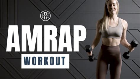 Full Body AMRAP Workout With Weights YouTube