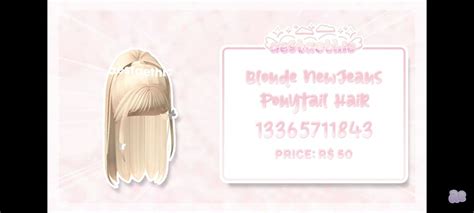 Pin By Aesthetic Roblox Life On Roblox Blonde Hair Codes Blonde