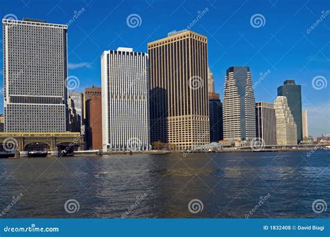 Downtown Skyline NYC stock photo. Image of water, tourism - 1832408