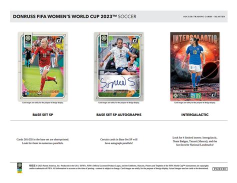 2023 Panini Donruss Soccer FIFA Women S World Cup Blaster