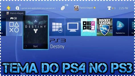 🔴como Colocar Tema Do Ps4 No Ps3 Youtube