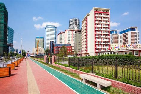 Premium Photo Modern Buildings In Downtown Region Of Ulaanbaatar The