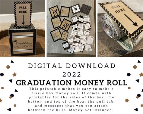 Graduation Money Box Printable Money Gift Ideas Graduation - Etsy