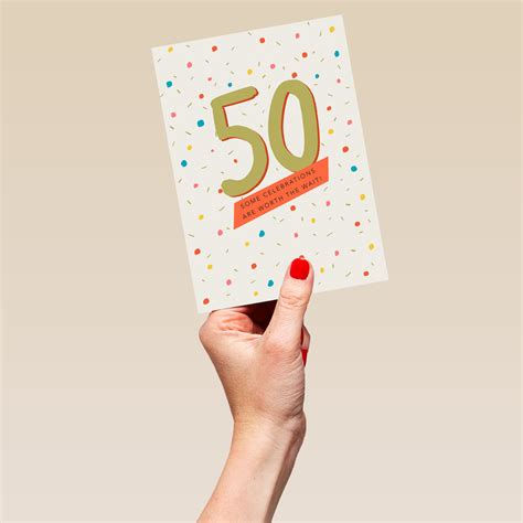 Personalised 50th Birthday Card Hallmark