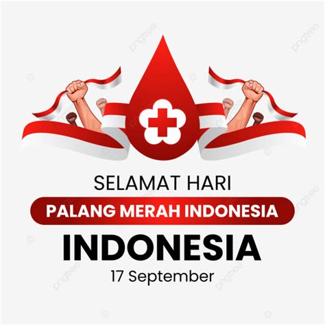 Vektor Selamat Hari Palang Merah Indonesia Pmi September Png