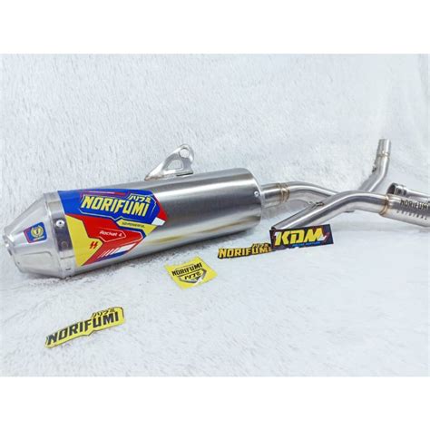 Jual Knalpot Norifumi Rocket4 FULL STAINLESS PNP KLX 150 CRF150 WR155