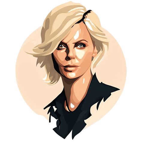 Charlize Theron Wing Graphic · Creative Fabrica