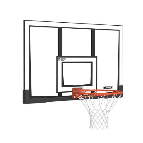 Lifetime 52 Inch Shatterproof Backboard And Rim Basketball Hoop Goal