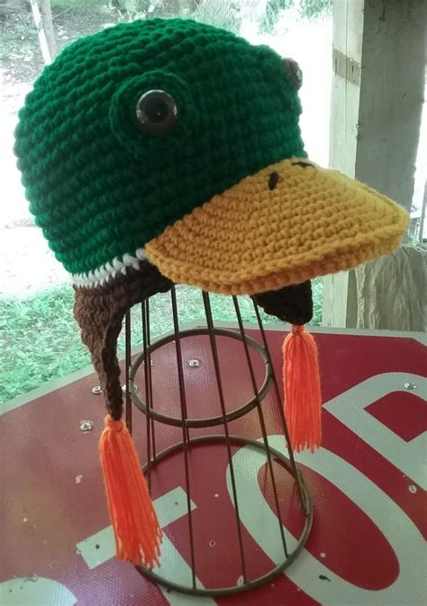 Crochet Mallard Duck Hat From Pattern By Linda Wright 5 18 Crochet