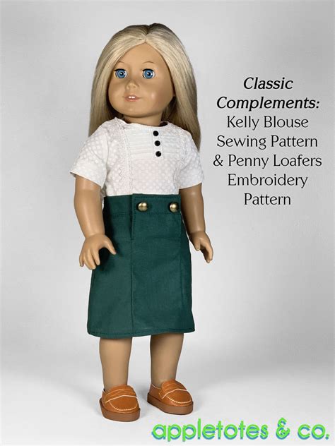 Iris Skirt 18 Inch Doll Sewing Pattern Appletotes And Co