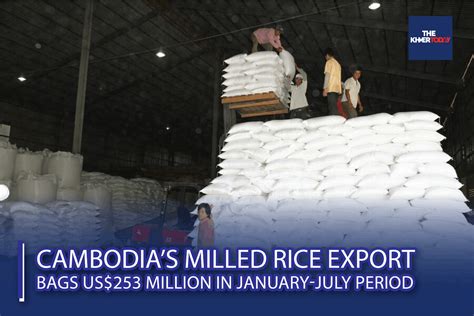 The Khmer Today Cambodias Milled Rice Export Bags Us Million In