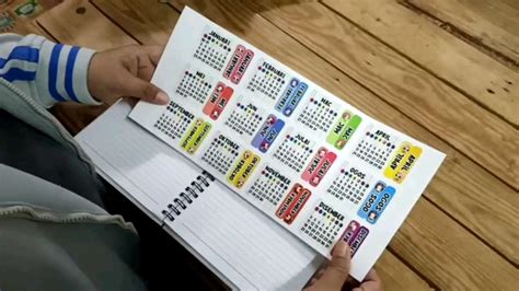 Sticker Kalendar 2024 Lazada