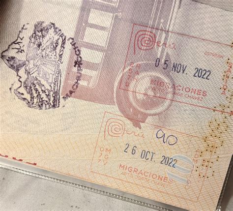 Perú entry and exit stamps! : r/PassportPorn