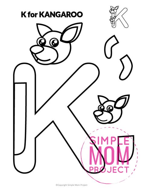 Free Printable Letter K Craft Template Simple Mom Project