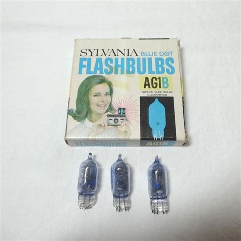 1960s Sylvania Blue Dot Flashbulbs 3 Unused Bulbs With Box Etsy