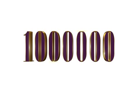 1000000 Subscribers Celebration Greeting Number With Luxury Design